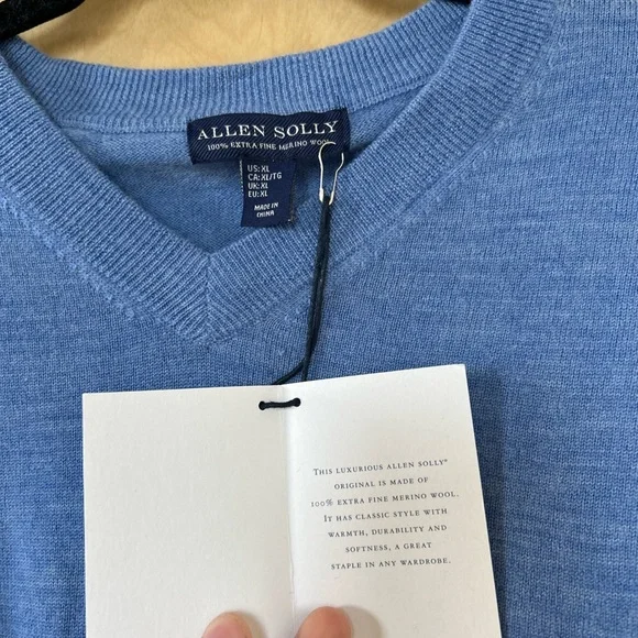 Men's Blue Sweater - Picture 5 of 5